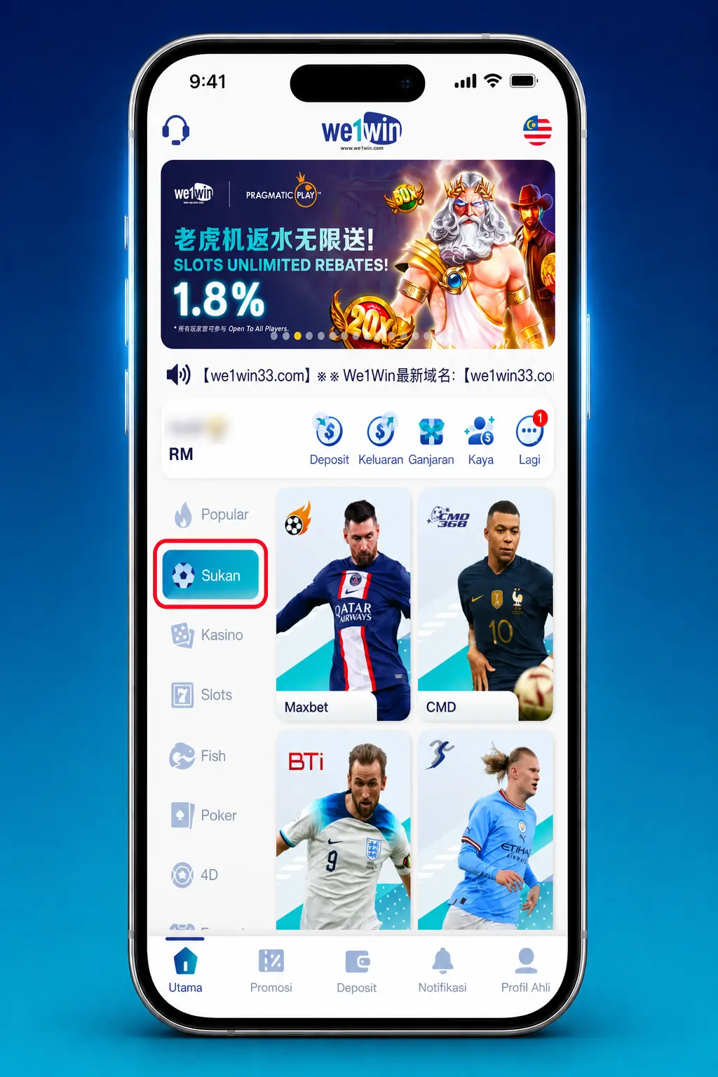 Step-by-step guide showing how to place your first bet on We1Win sports betting platform
