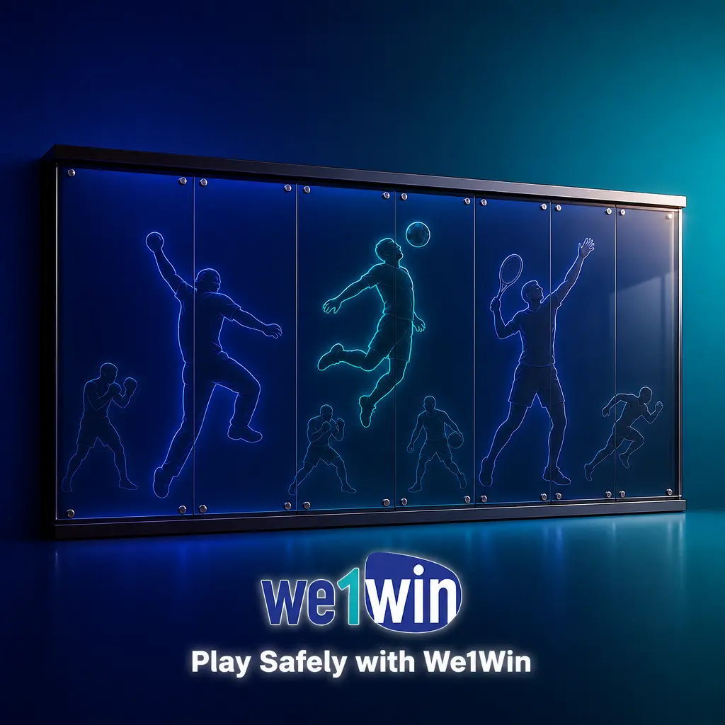 We1Win dashboard settings showing deposit limits, loss limits, session reminders, time outs, and self-exclusion options for safe play.